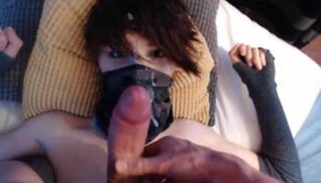 Cute teen cum-slut gets facial