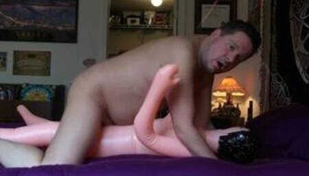 Cumming Inside my Blowup Sex Doll