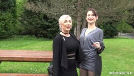 Louane, the hot blonde in a threesome