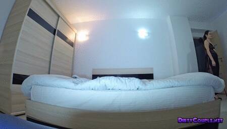 Sitting her jeans on his face and a long blowjob