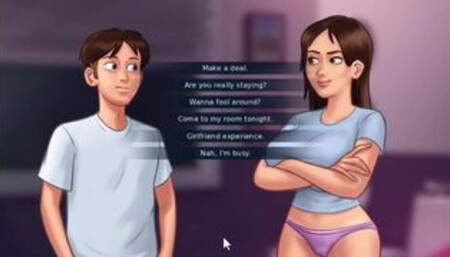 [Gameplay] Summertime saga - Ive helped Diana with her milk and fucked Jenny