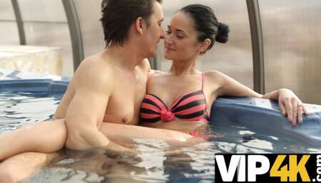 OLD4K. Geezer penetrates Russian woman Angie Moon orally and vaginally