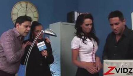 ZVIDZ - Kinky Tarra White And Jasmine Black Fuck In Group