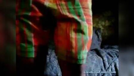 Desi Girl fingering on webcam wearing gstring