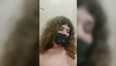 I bust my ass with a huge toy