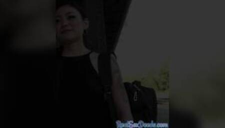 POV Asian babe gets public fucked 4cash after casting