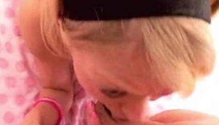 Lil Lexy Licking and Blowjob a big dick