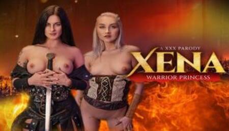 WARRIOR PRINCESSES Xena and Gabrielle Taking Prison Guard For Threesome
