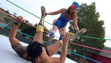 Amazon Nutcracker Battles Muscle Man