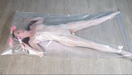 Polyethylene bag masturbation Rabbit Pleasure