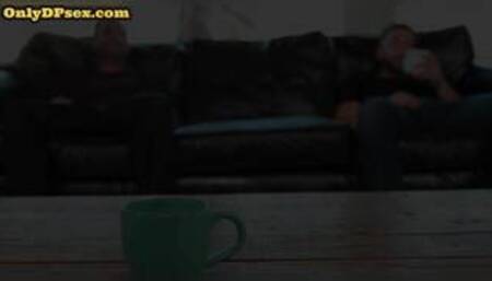 Ass fucked chick double fucked in 3some by two cocks