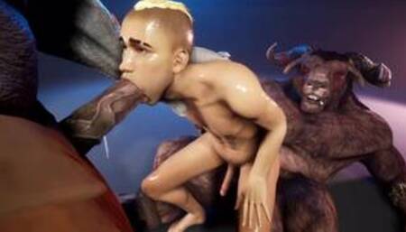 Giant Minotaur Cock 3D