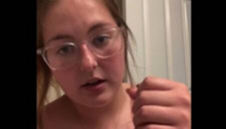 Naughty Violet Brunette Gives Jerk Off Instructions