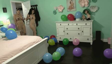2 Girl Pantyhose Balloon Sensory Fun With Nikki Brooks & Sushii Xhyvette (SD 720p WMV)