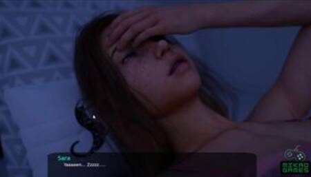 [Gameplay] Passando a Noite com Sara. Boquete, Punheta, Footjob e Sexo não penetra...