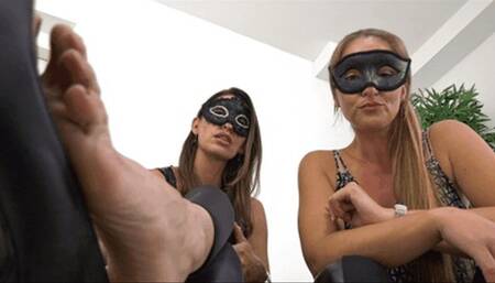 Clean our sweaty feet, loser! (small version)