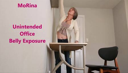 Unintended Office Belly Button Exposure