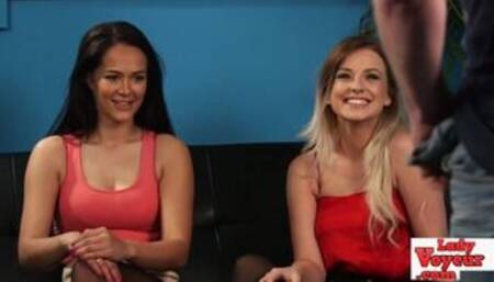 English voyeurs humiliating tugging guy