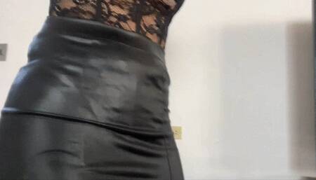 Milah Arches Sexy Dipping on High Heels and Stockings 1