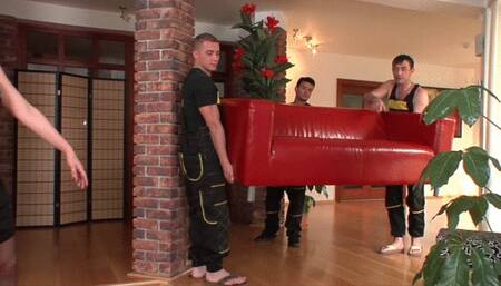 Lellou Gets Gang Banged In The Ass By The Movers! (mp4)