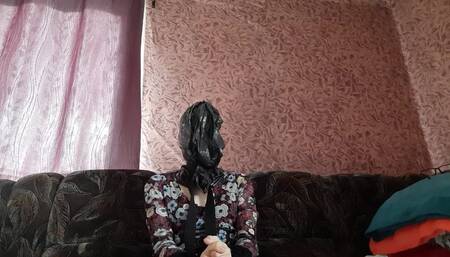 Sissy Abbie does breathplay