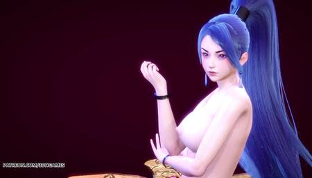 [MMD] SUNMI - Heart burn Kaisa sexy naked dance League Of Legends KDA Uncensored Hentai R18