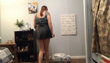 Crushing my dirty trash in ballet slippers