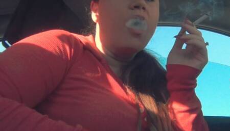 Smoking Marlboro Red 100 In My Car (MP4) ~ MissDIas Playground