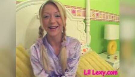 Lil Lexy strips off to show her pretty nipples