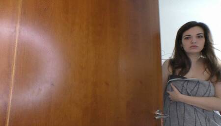 POV- Locked Out Naked Asking Dolly For Her Spare Key