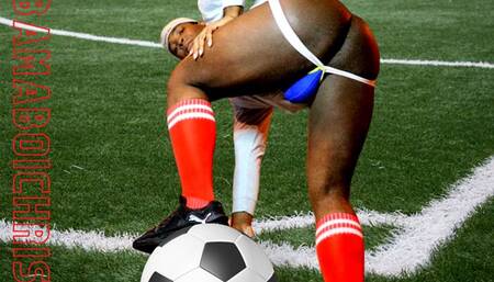 Football player anal training for the secret team orgy