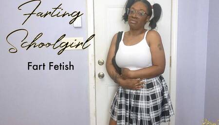 Farting college girl