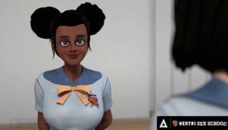 HENTAI SEX UNIVERSITY - Hentai Student Eats Out His Teacher's Perfect Pussy Until She Orgasms!