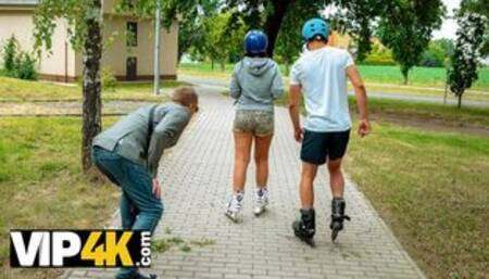 Girl isnt nailed secretly but right in front of her boyfriend