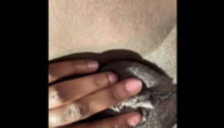 Public Bathroom! Sneak play w/ fat wet pussy, Wants boss to walk in & help!