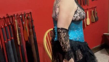 A warm up spanking over my knee