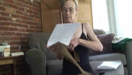 Lilly, the stockings, the tour of her granny body