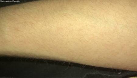 Arm Hair Close-ups in a Parking Lot at 9PM HD
