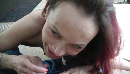 My slut pulls my cock - POV blowjob