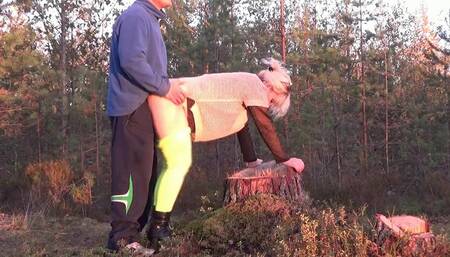 City lady and villages hooligan