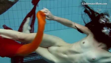 Well-made GF at swimming pool teen trailer