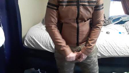 Fag locked in chastity