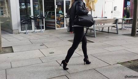 At the restaurant ankle boot off and foot massage under the table wmv 1280 x 720