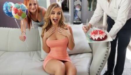 Sexy Step Daughter Kate Dalia Celebrates Her 18 Birthday With Step Daddy's Hard Dick - FamilyStrokes