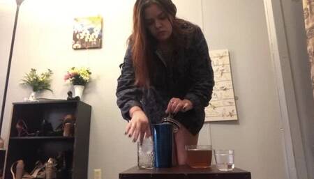 Giantess growth serum makes clothes rip off