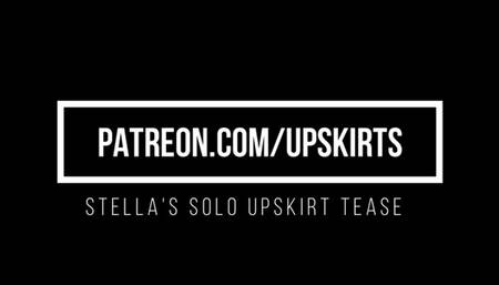 Stella's Solo Upskirt Tease