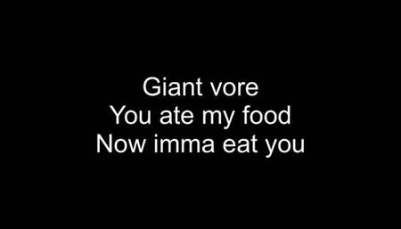 Macrophilia - giant vore caught and swallowed