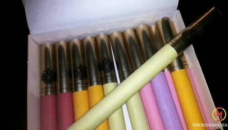 Sobranie green 100s inside