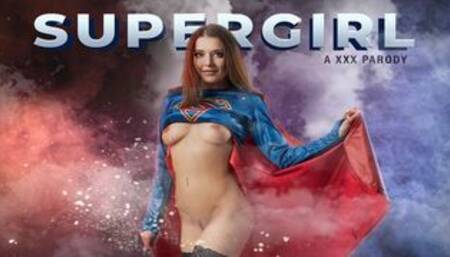 Brunette Teen Sybil A As SUPERGIRL Making Up After Forgetting Anniversary