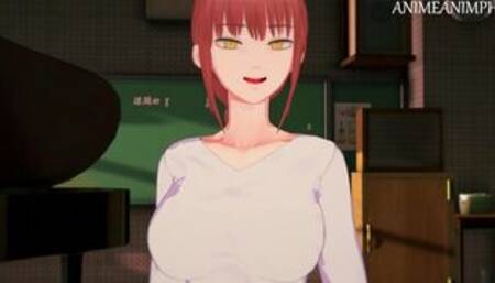 Fucking Makima from Chainsaw Man Until Creampie - Anime Hentai 3d Uncensored